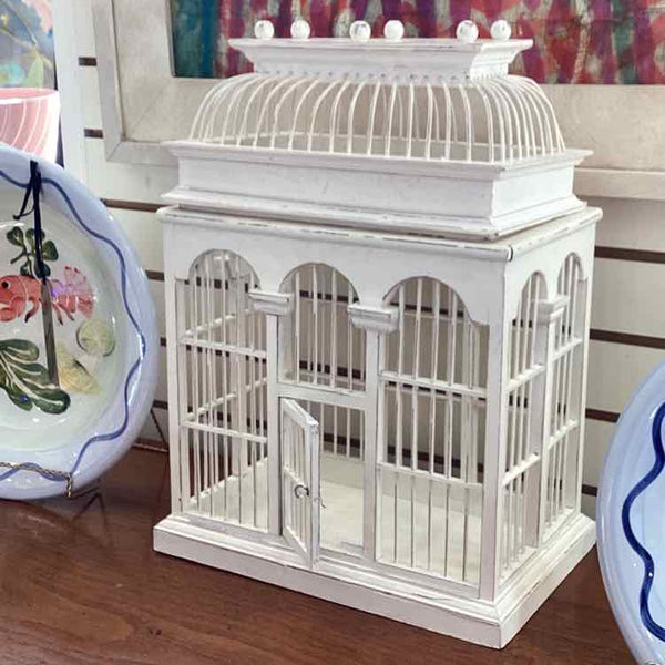 Distressed Cream Decorative Birdcage