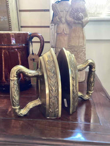 Brass "Iron" Bookends