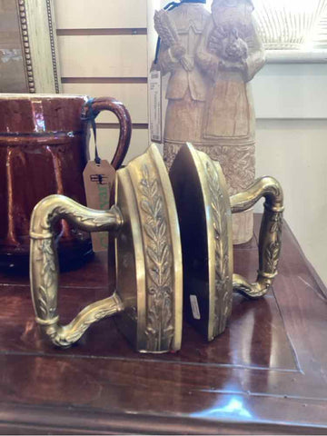 Brass "Iron" Bookends