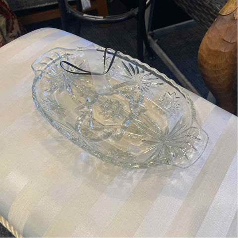 Divided Glass Serving Dish