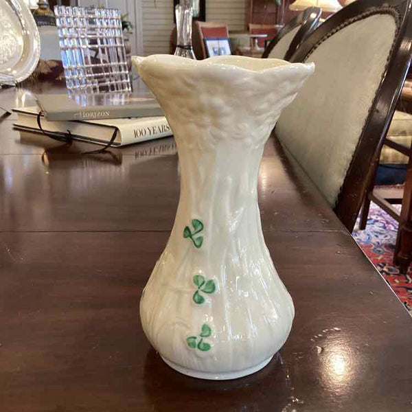 Belleek Shamrock Vase