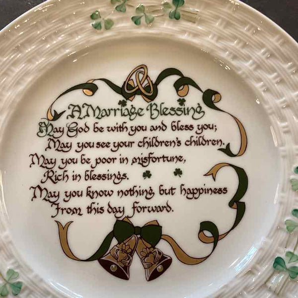 Belleek Marriage Blessing Plate