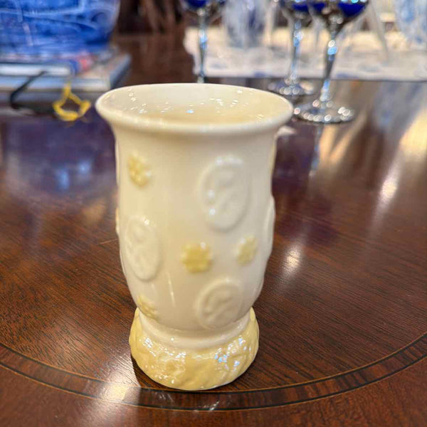 Belleek Embossed Spill Vase