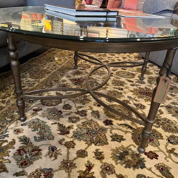 Brass And Glass Coffee Table