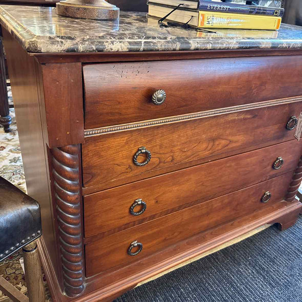 Marble Top Barley Twist Dresser