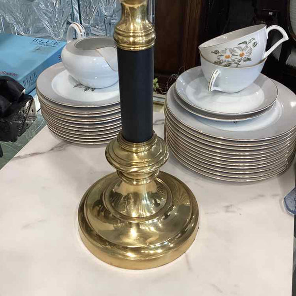 Brass Candlestick Lamp
