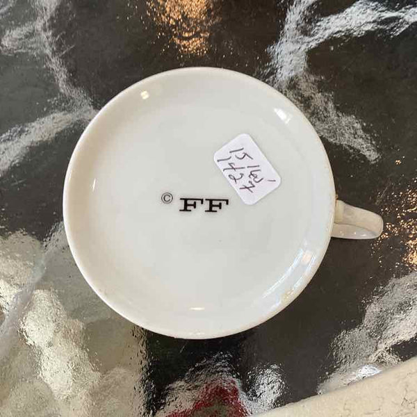 Fitz & Floyd Coffee/Teapot w/6 cups