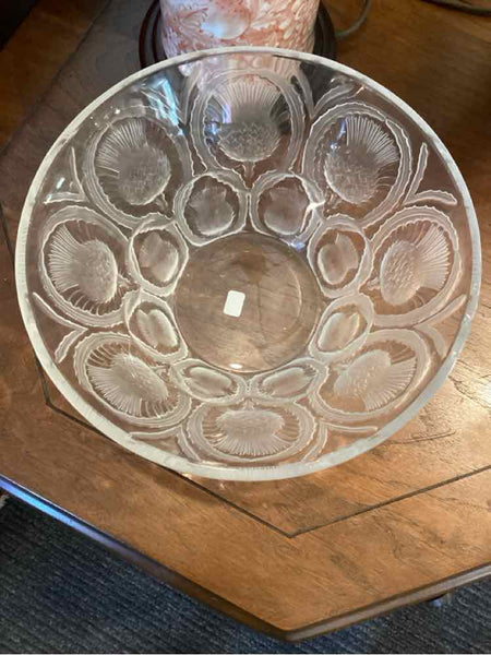 "As Is" Lalique Thistle Bowl