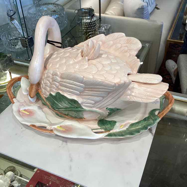 Fitz & Floyd Swan Soup Tureen