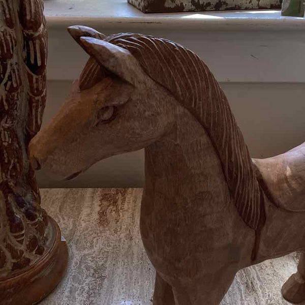 Carved Wooden Horse