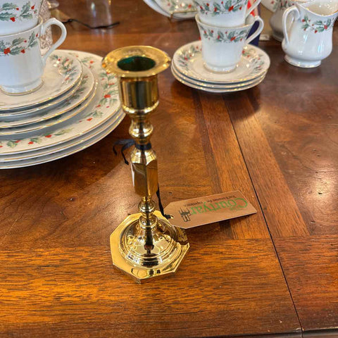 Contemporary Brass Candlestick