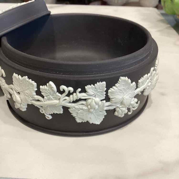 Wedgwood Black Jasperware Covered Box