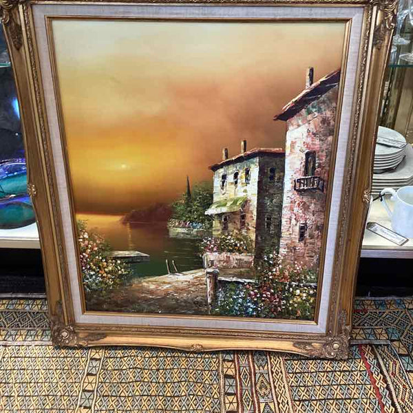 Tuscan Sunset Oil Painting