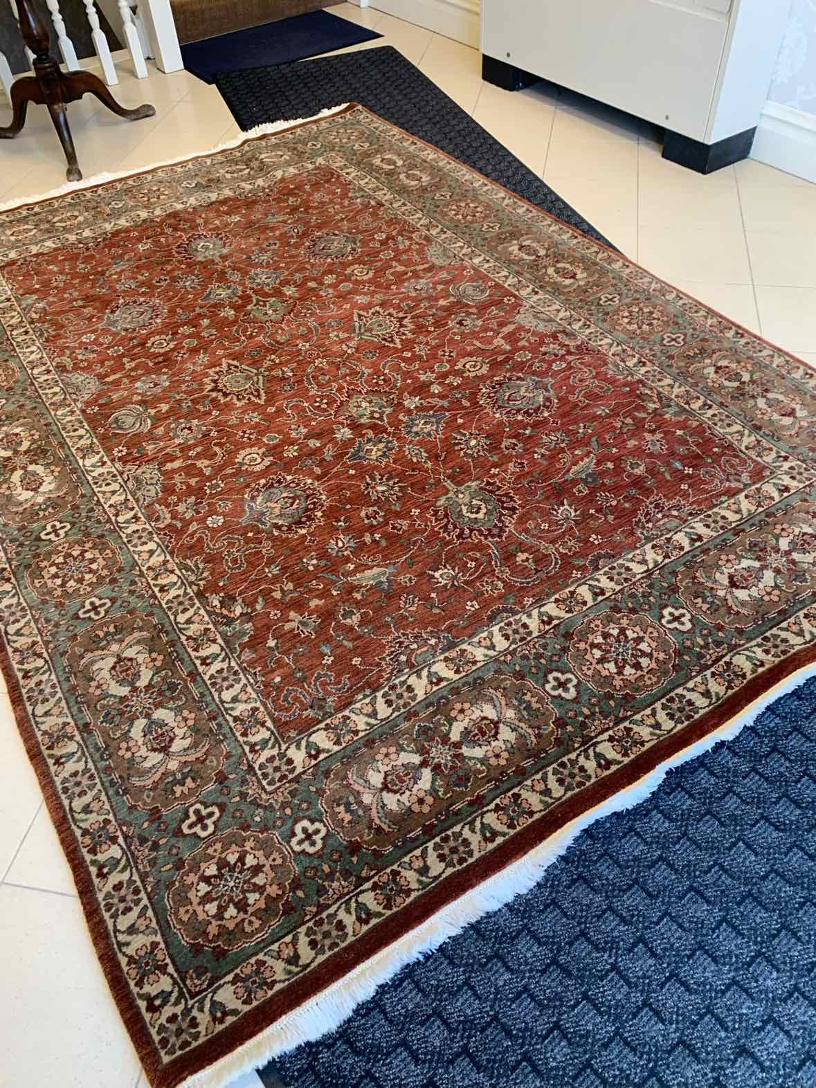 Rust/Green Wool Rug