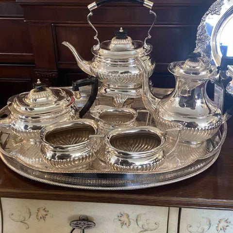 Eduardian Style Sheffield Tea Service