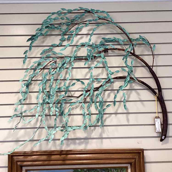Copper Patina Weeping Willow Wall Sculpture