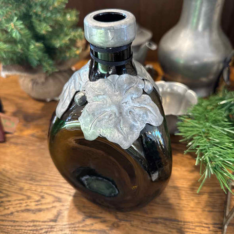 Antique Blown Glass w/ Hand Hammered Detail