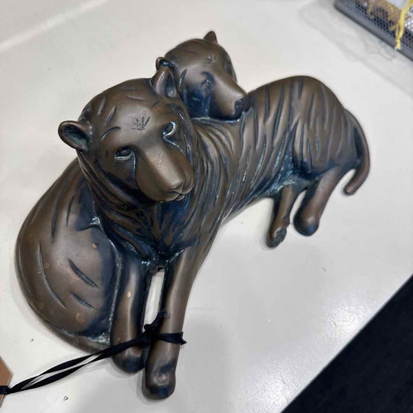Pair Of Bronze Lions