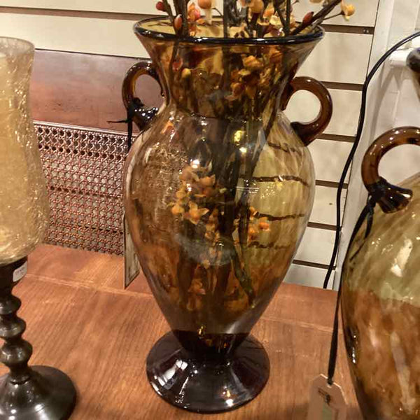 Tortoise Shell Blown Glass Vase