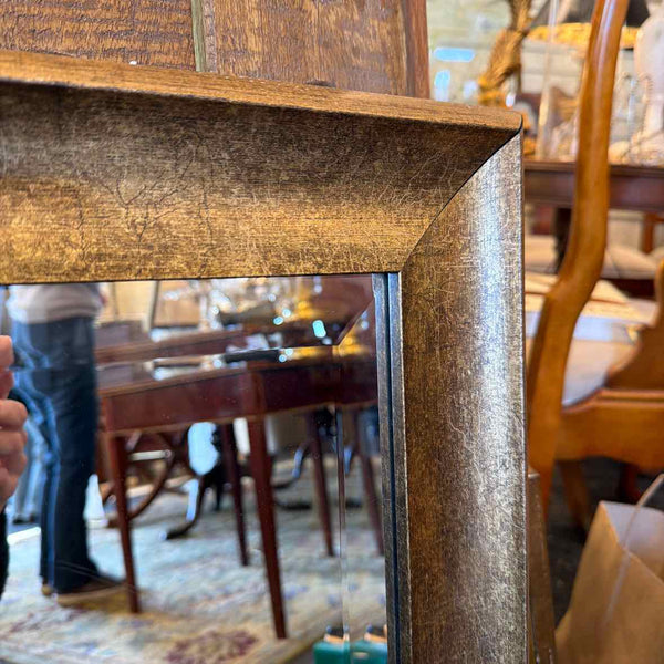 Gold Toned Beveled Glass Mirror