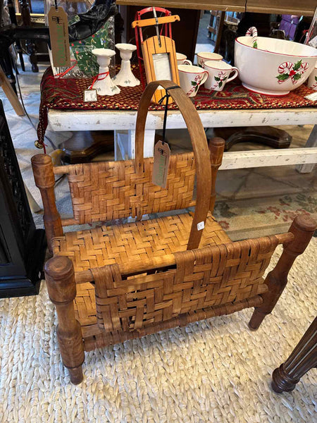 Log Magazine Rack