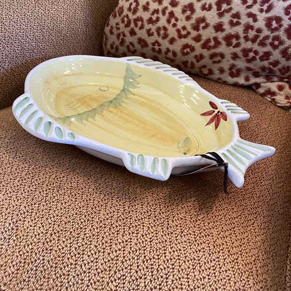 Italian Pottery Fish Serving Plate