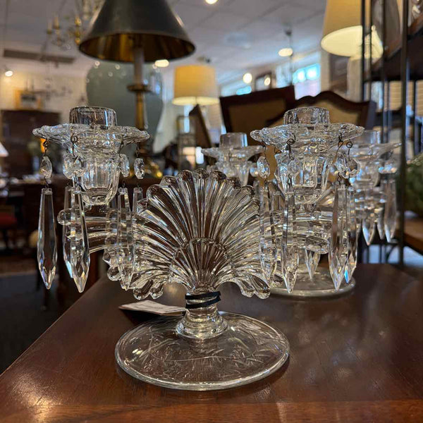 Crystal Prism Candle Holders