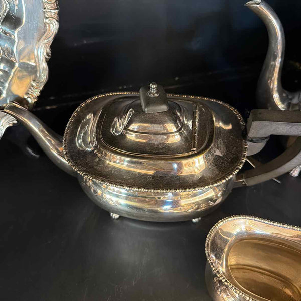 4 Piece English Sheffield Coffee Service
