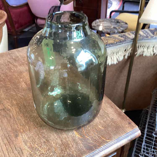 Arhaus Olive Green Glass Vase