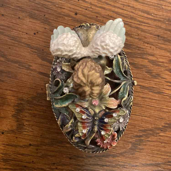 Angel & Butterfly Trinket Box