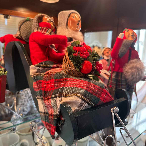 Byers' Choice Couple In Sleigh