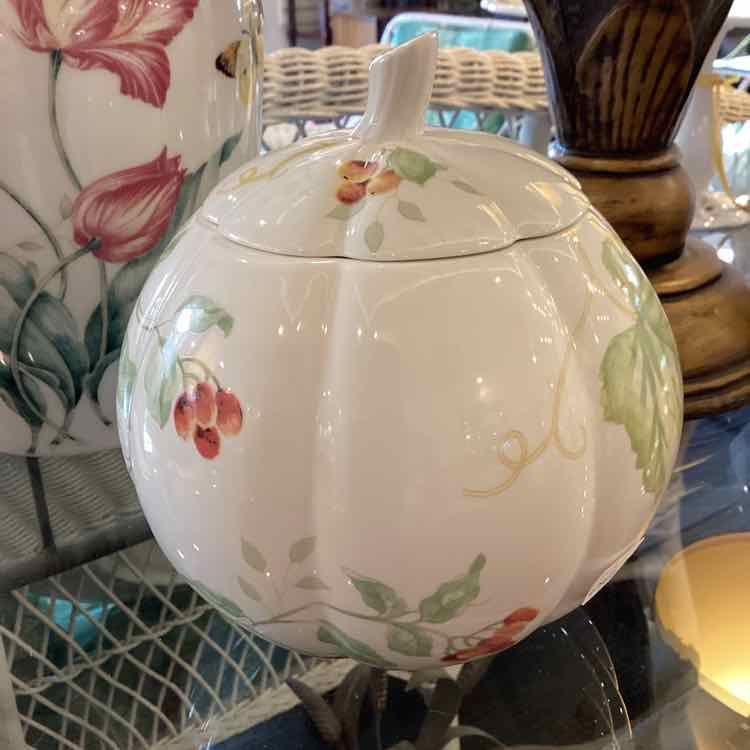 Lenox Butterfly Meadow Pumpkin Jar w/Lid