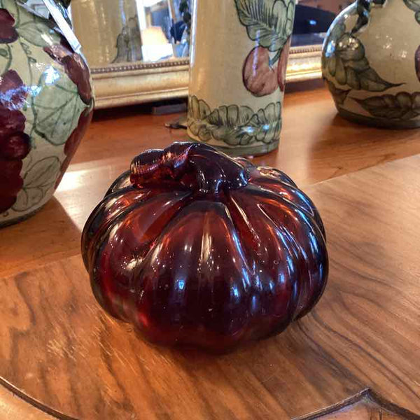 Amber Glass Pumpkin