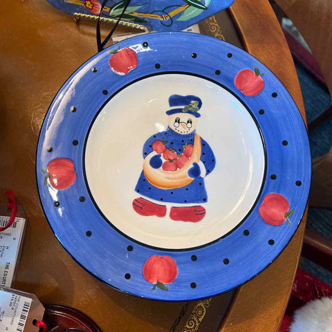 Block Christmas Plates