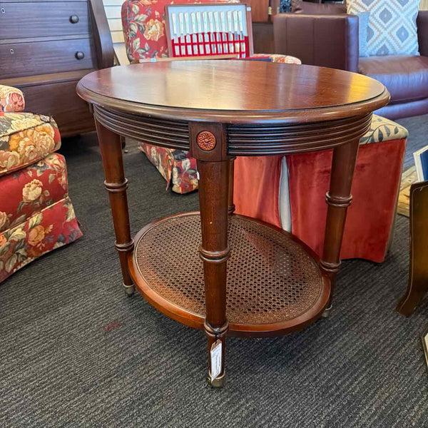 Ethan Allen Oval Side Table