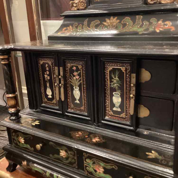 Asian Pagoda Jewelry Box/Clock