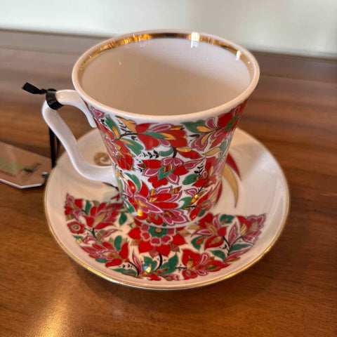 Imperial Rooster Cup & Saucer