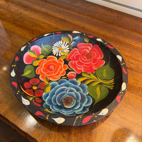 Mexican Handpainted Wooden Bowl