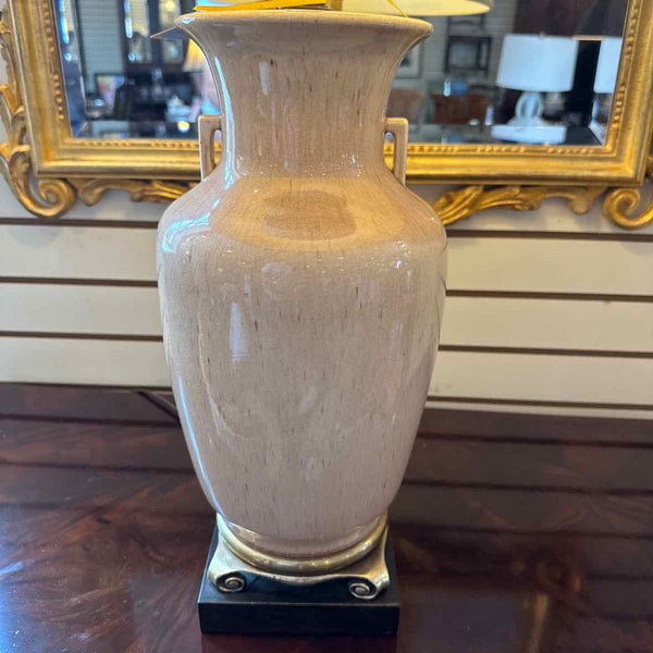 "As Is" Tan Lamp w/Square Base