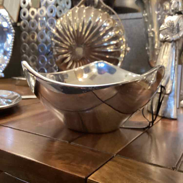 Nambe Tri-Corner Silver Bowl