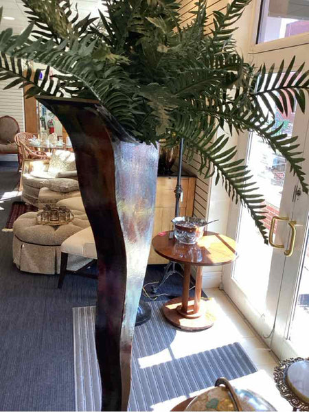 Tall Copper Acid Washed Art Piece