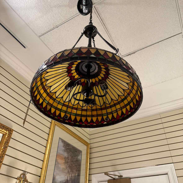 Leaded Glass Chandelier