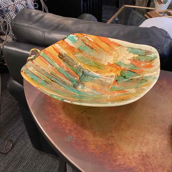 Multicolored Glass Bowl