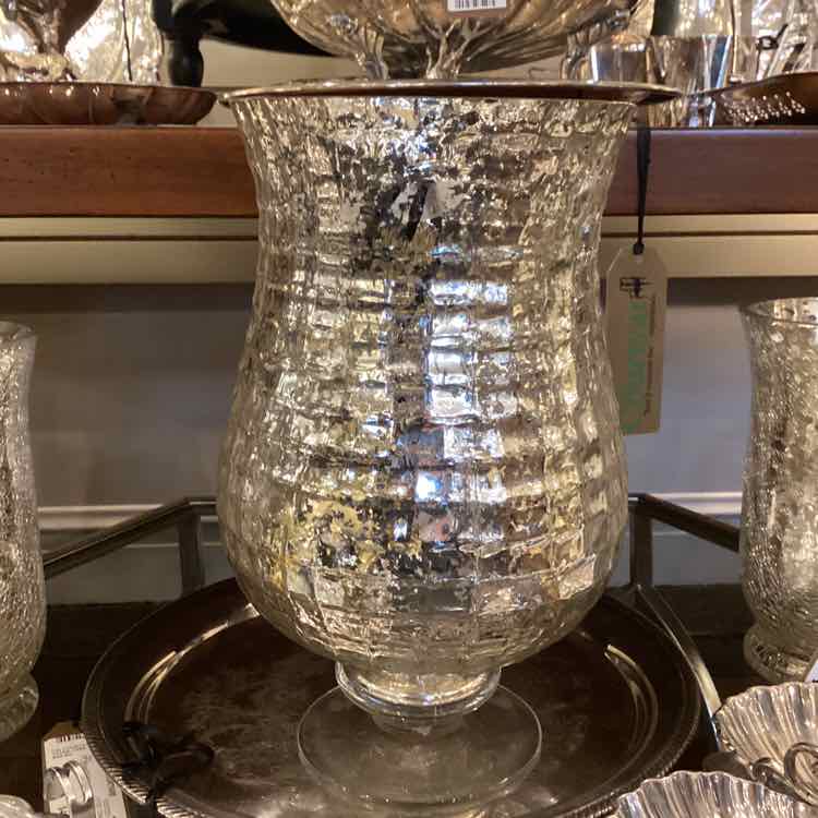 Mercury Glass Hurricane Lamp