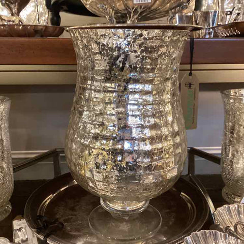 Mercury Glass Hurricane Lamp
