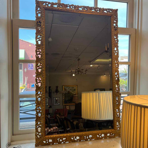 Ornate Gold Beveled Mirror