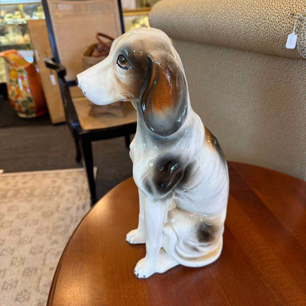Vintage Ceramic Foxhound Figurine