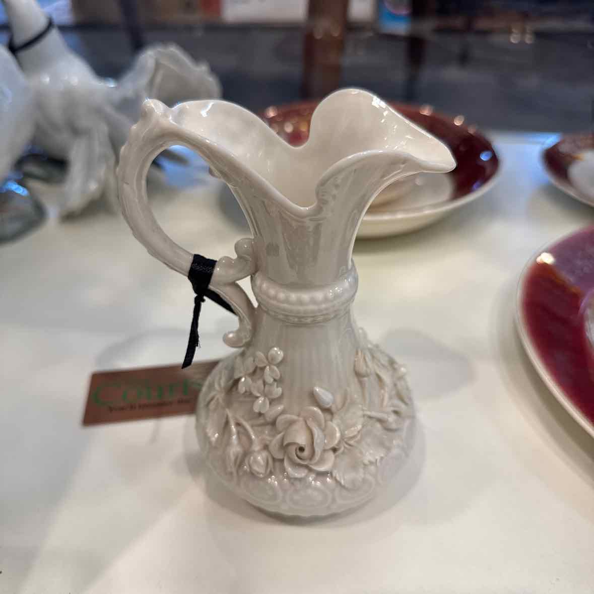Belleek Aberdeen Pitcher/Green Mark