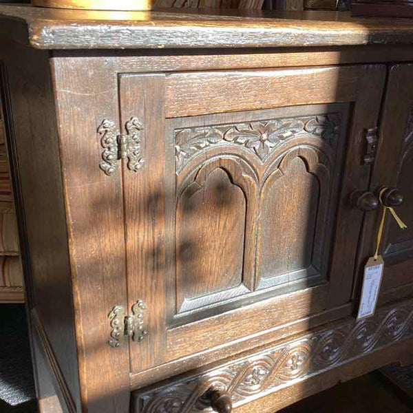 Vintage Ethan Allen Oak Server