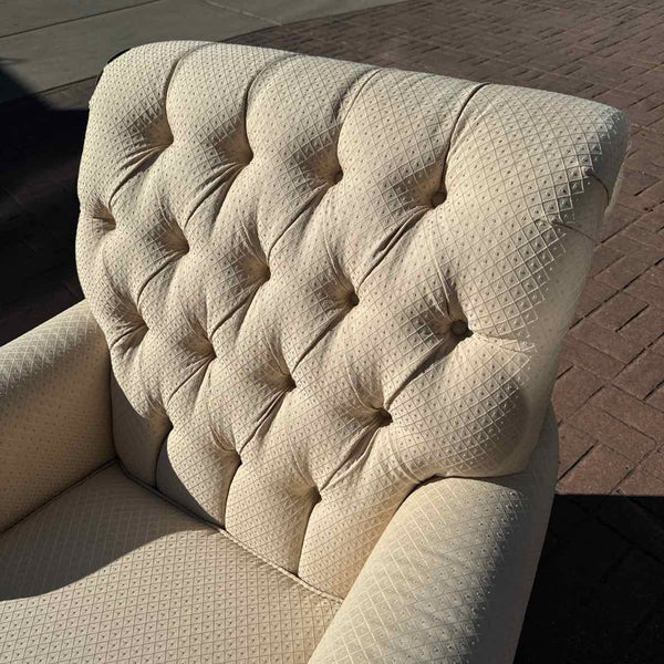 Cream Tufted Back Chair - Ethan Allen